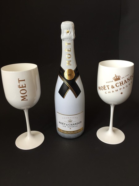 Moet Chandon Ice Imperial Champagner 0,75L 12% Vol + 2 Ice Imperial Acryl GläSer-image