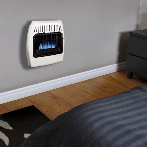 10000 BTU Dual Fuel Vent Free Convection Wall Heater Propane Natural Gas Warmer