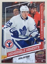 2017 AUSTON MATTHEWS UD NATIONAL HOCKEY CARD DAY MEMORABLE MOMENTS #16 LEAFS