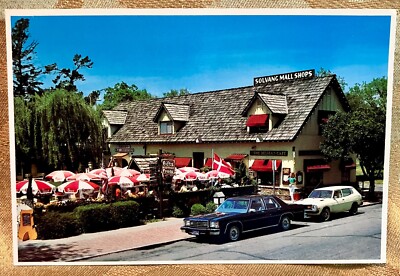 Postcard CA Solvang Hamlet Square