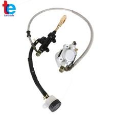 For Go Kart Golf Cart ATV Rear Hydraulic Brake Assembly Caliper Master Cylinder