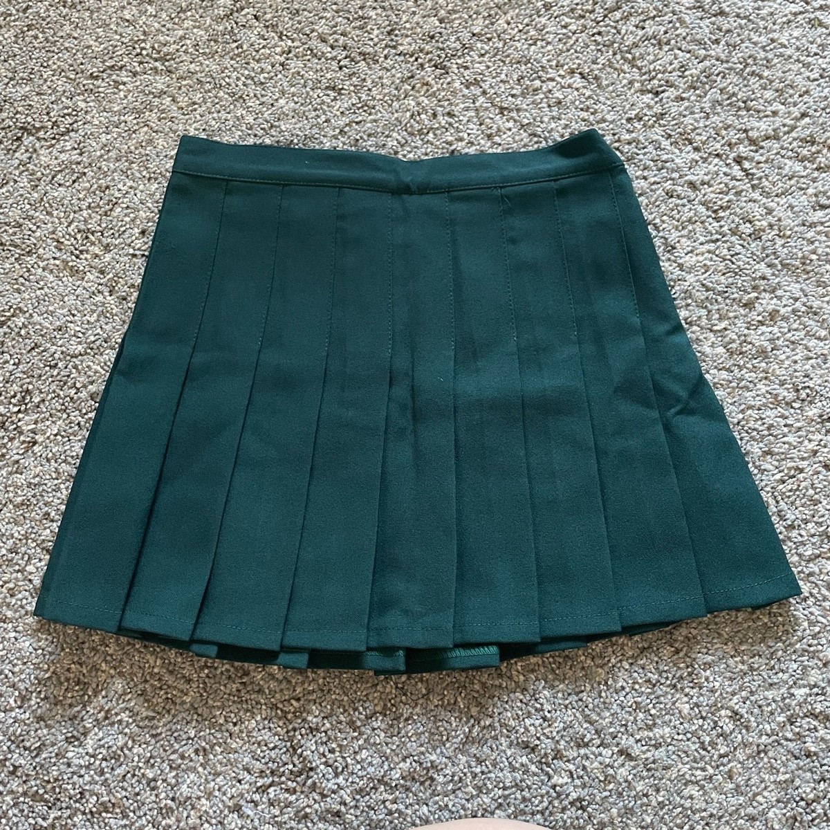 Xin Yi Zu Wears Jeans Pleated Mini Skirt Green Medium | eBay