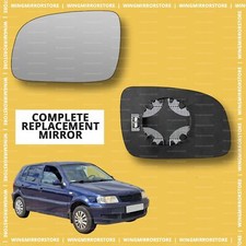 LHS Left Passenger Side HEATED WING MIRROR GLASS For VW Lupo 1998-2005 12cm