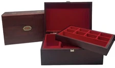 Ole Miss Rebels Walnut Wood Accessory/Keepsake Box by The Memory Company-New