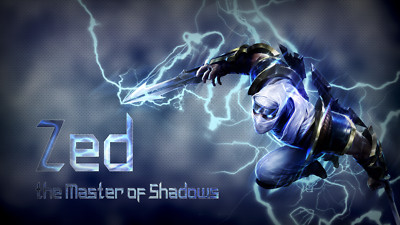 League of Legends video games shadow zed game art playmat gaming mat