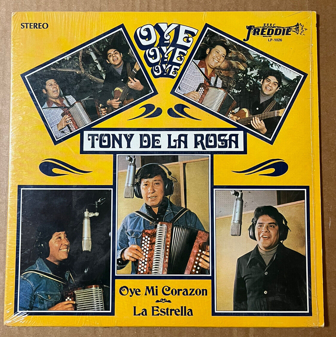 TONY DE LA ROSA  "Oye, Oye, Oye"  '75 Freddie  Rare Tejano LP