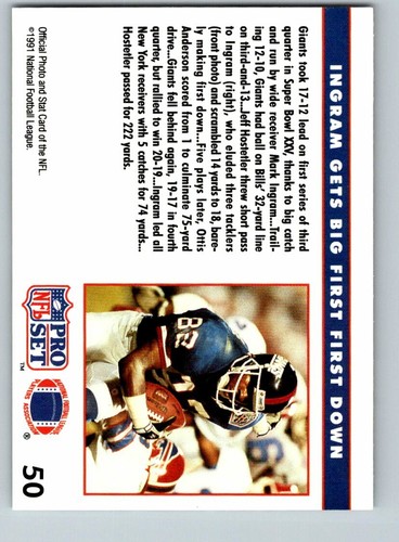 1991 Pro Set Football Cards (1-100) - U-Pick From List - Picture 95 of 191