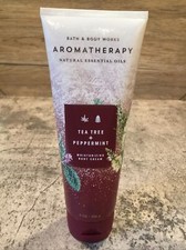 Bath And Body Works Aromatherapy Essential Oils Tea Tree Peppermint Body Cream