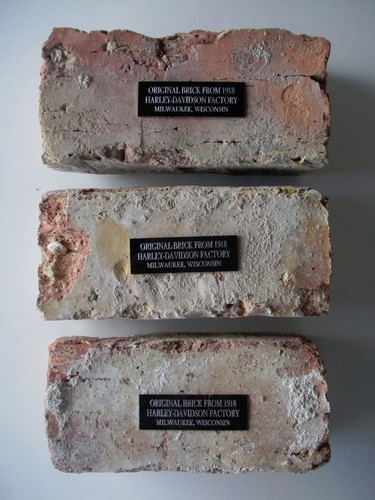 GIFT! Original Antique Historical Brick; 1918 Harley-Davidson Motorcycle Factory - Picture 6 of 9