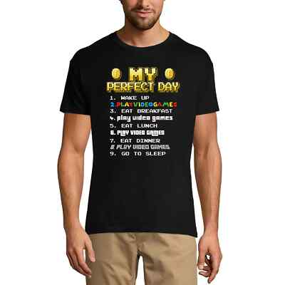 ULTRABASIC Herren T-Shirt Mein perfekter Tag - My Perfect Day Spiele -