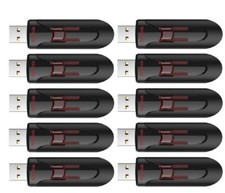 10 x Sandisk Cruzer 64GB SDCZ600 USB 3.0 Flash Drive Lot
