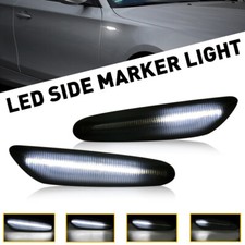 2pcs Smoked Led Fender Side Marker Light Sequential Turn Signal Lamp For Bmw E90