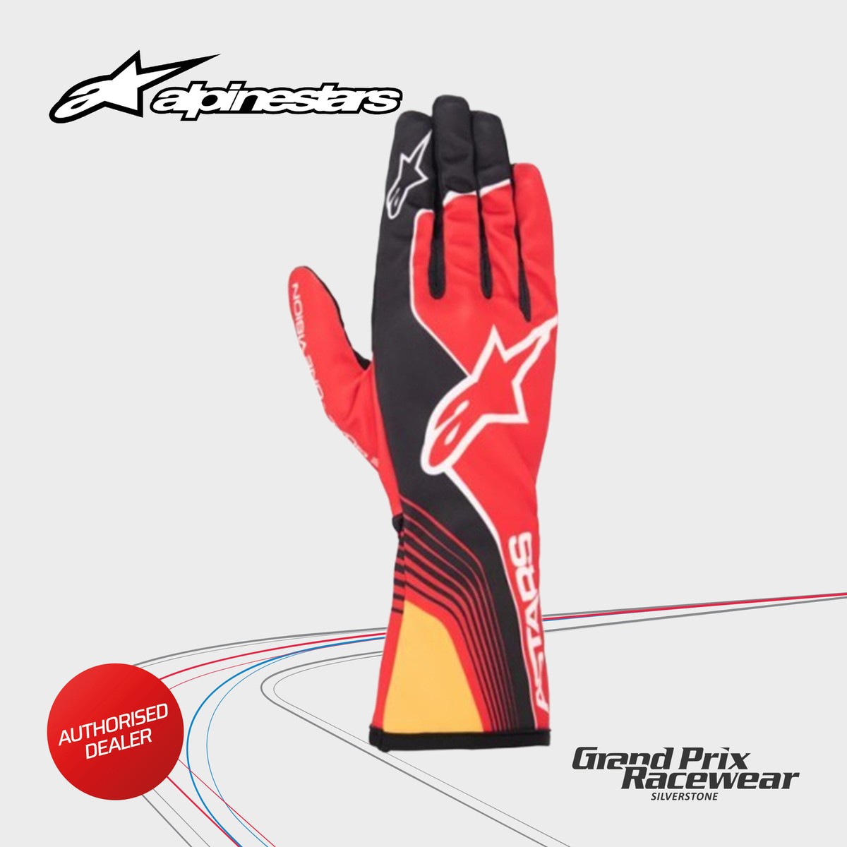 Alpinestars Tech 1-K Race V2 Kart Karting Gloves- Child Sizes