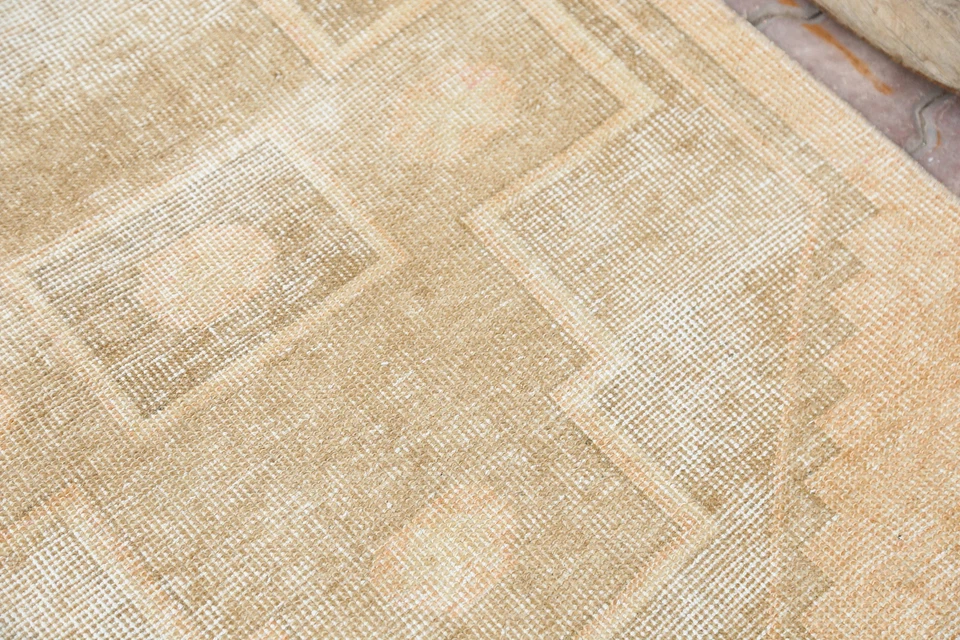 TURKISH RUNNER, 3x12,5, Pasillo Beige Tostado Diamante Desteñido Geométrico Foto 4 de 4