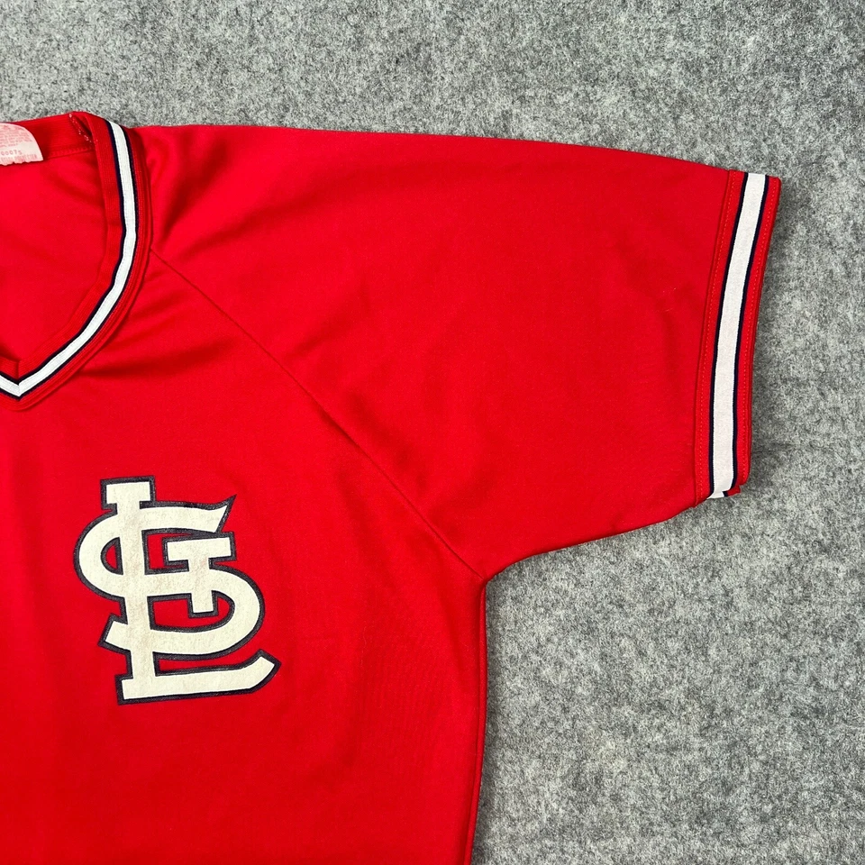 Camiseta De Colección Cardenales de San Luis Para Hombre Grande Roja Rawlings MLB Béisbol Años 80 EE. UU. Foto 4 de 4