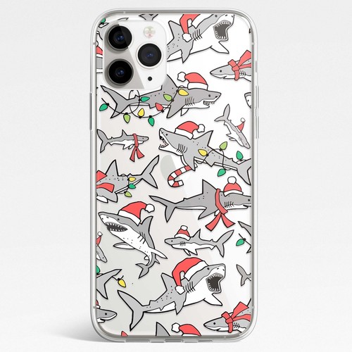 Christmas Shark Baby Cartoon Gift Phone Case For iphone 16 15 14 13 12 11 ProMax - Picture 15 of 15