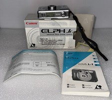 Canon Elph Jr. Point Shoot Film Camera w/ Case 26mm Lens