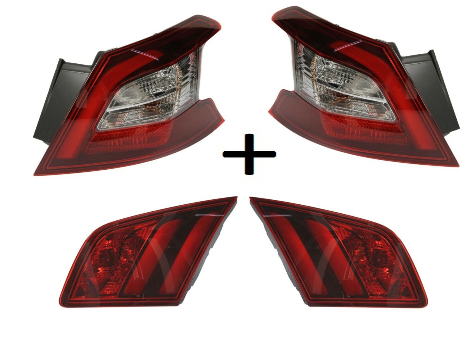Feu arrière LED d'origine Peugeot 308 II Hatchback 5P - Finition rouge cristal premium