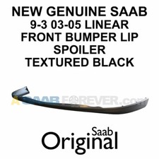 New Genuine Saab 9-3 03-05 Front Bumper Lip Spoiler Linear Textured Black Oem New Genuine Saab 9-3 03-05 Front Bumper Lip Spoiler Linear Textured Black Oem