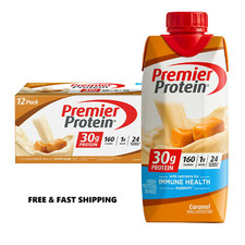 Premier Protein Shake, Caramel, 30g Protein, 11 fl oz, 12 Ct