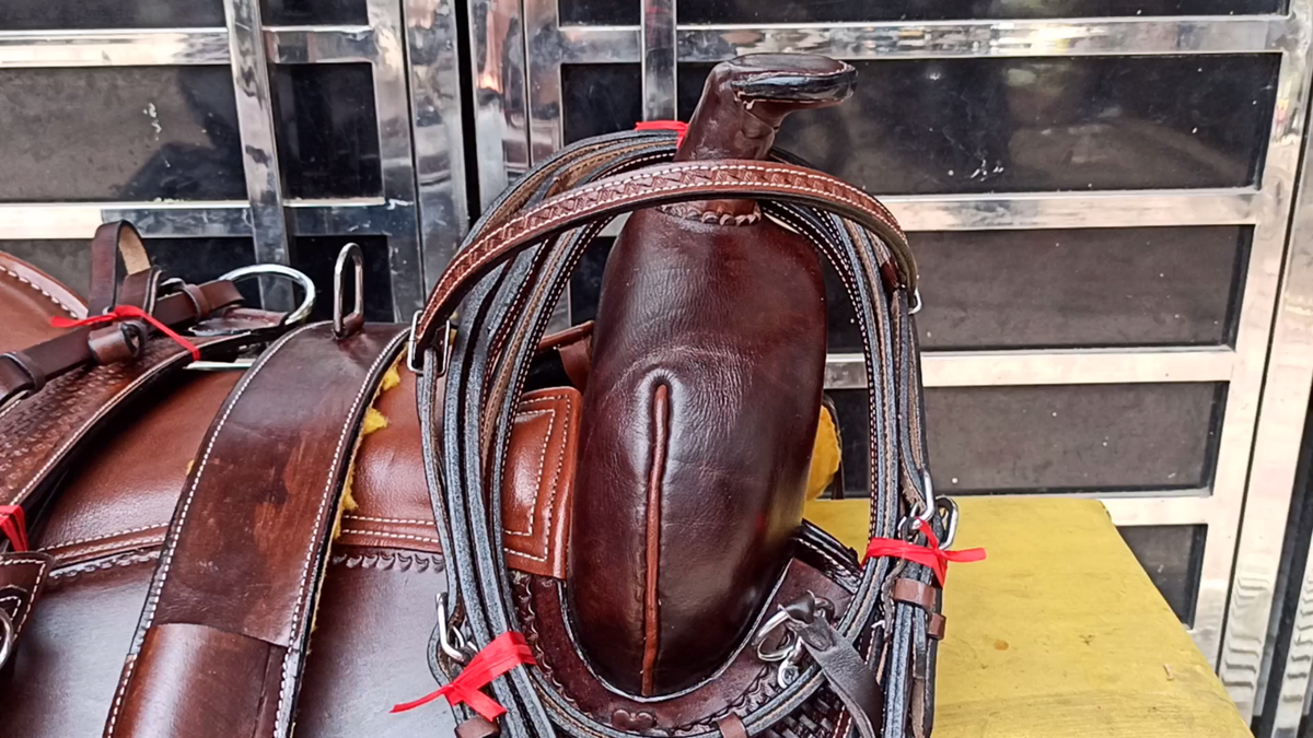 Ensemble D'attache Selle Endurance Cuir WILDRACE - Western Barrel Show