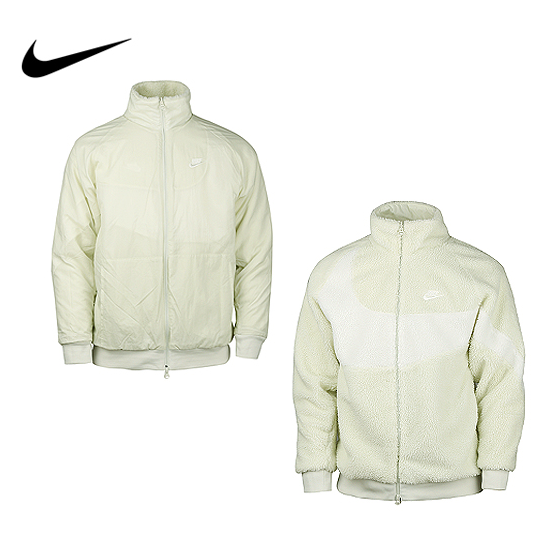 Nike Big Swoosh Pull Zip Reversible Jacket See Glass (BQ6546 Nike Big Swoosh Pull Zip Reversible Jacket See Glass (BQ6546