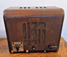 Vintage Wooden Talk-A-Phone Vacuum Tube Intercom Master Base Station