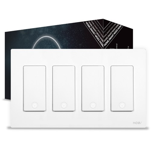 MOES 1/2/3/4 Gang WiFi Smart Light Switch Wall 3 Way Timer Alexa Google APP NEW - Picture 20 of 21