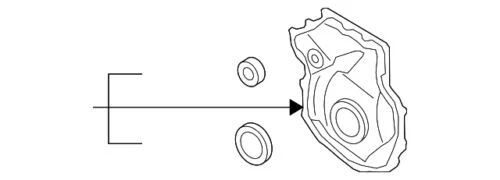 Cubierta de distribución del motor original VW Audi 2008-2014 A5 Quattro A6 Q5 TT 06H-109-210-AG Foto 2 de 3