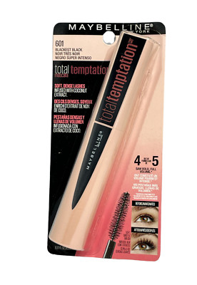 Maybelline Total Temptation Mascara *601 Blackest Black* New Sealed