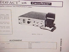 1974 SILTRONIX CB RADIO SERVICE SHOP MANUAL MODEL SSB-23