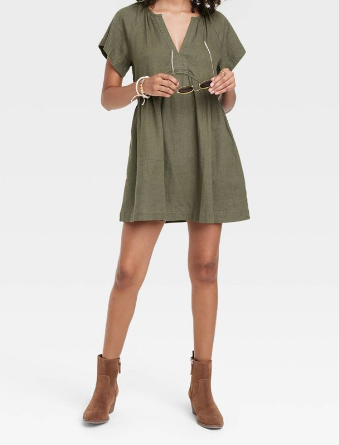 chinese dress ladies Halvar Maxi Dress Khaki – LUXMII