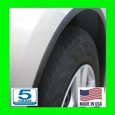 For Mercedes Black Carbon Fiber Wheel Well Arch Fender Trim Molding Kit 4pc .