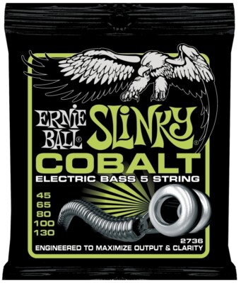 Ernie Ball 2736 Cobalt Regular Slinky 5-String Electric Bass String