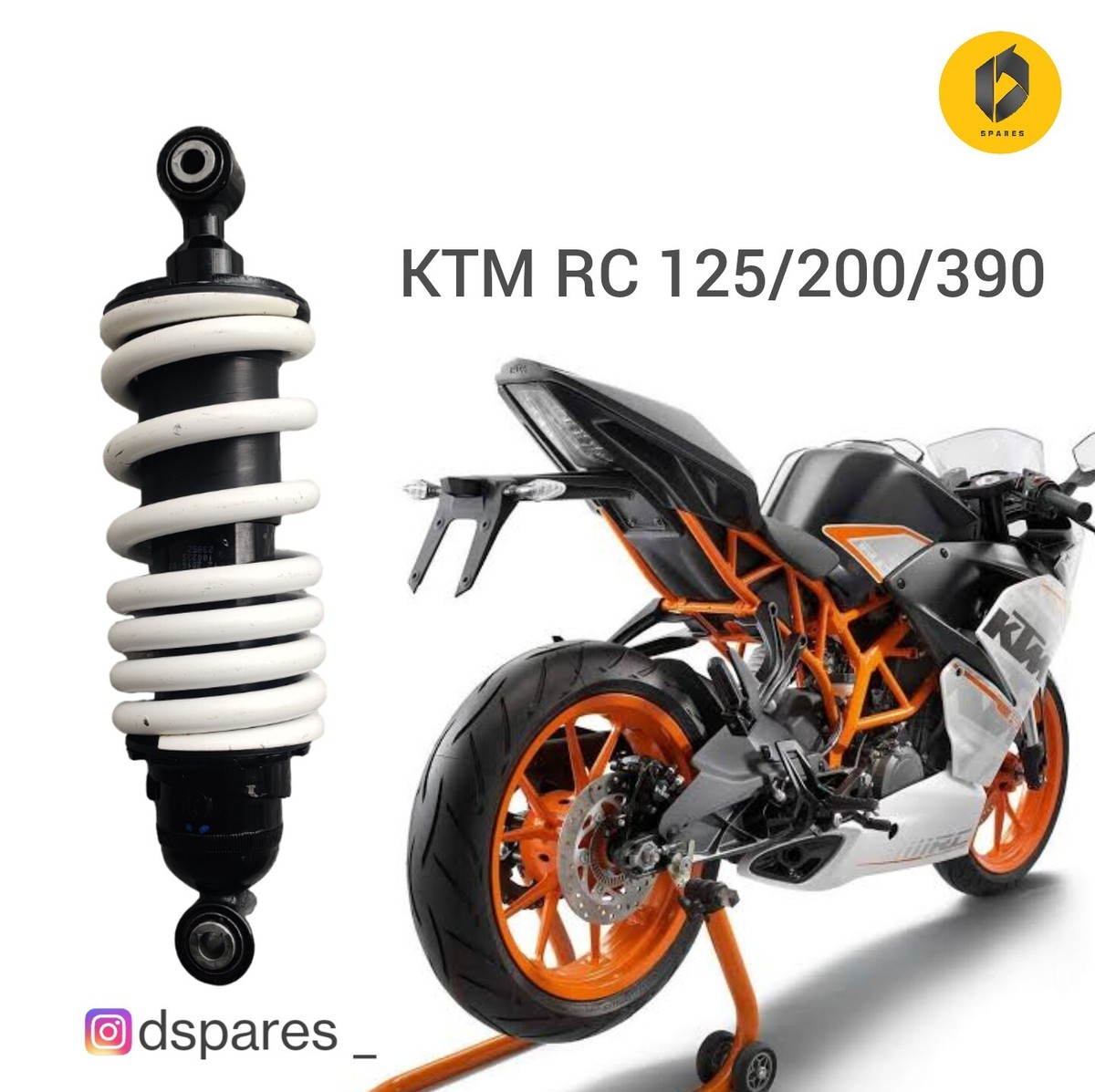 KTM RC 125/200/390 DUKE FITS FOR FIRST MODLES 2012-2020- LESS USED
