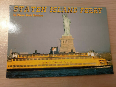 Postkarte Passagierschiff Staten Island Ferry New York Harbor ungelaufen