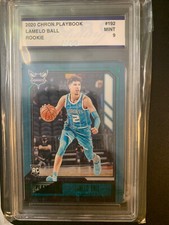 2020-21 Panini Chronicles Playbook #192 Lamelo Ball Rookie Card CSG 9 Mint RC