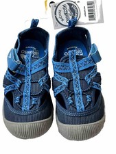 OshKosh B'Gosh Myla Boys Sneaker Sandal Bumptoe, Dark Blue and Blue, Size 9 NEW