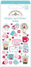 Crafts Doodlebug Sprinkles Puffy Lots of Love Letters Flowers Birds Bugs Drinks