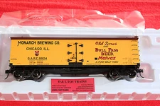 3002548 Monarch Brewing Company 40' Wood Side Reefer Car 2 Rail NEW IN BOX 