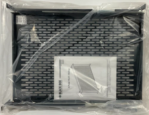 Black Box RMS1924S Rackmount Sliding Vented 4 Point 1U Rack Mount Shelf