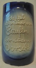 DE LEIT REDEN IMER VON SAUFEN ABER NIMER VON DORSCHT Bierkrug Sammelkrug Bier