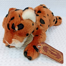 NWT Russ Yomiko Classics Leopard Orange White 4.5" Tall 12" Long