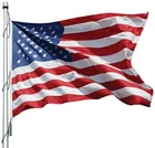 US Endura-Nylon Flag W/SolarMax for Outdoors