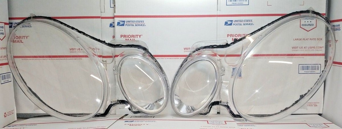 03 04 05 06 BENZ W211 E-class GENUINE HEADLIGHT LENS LEFT RIGHT