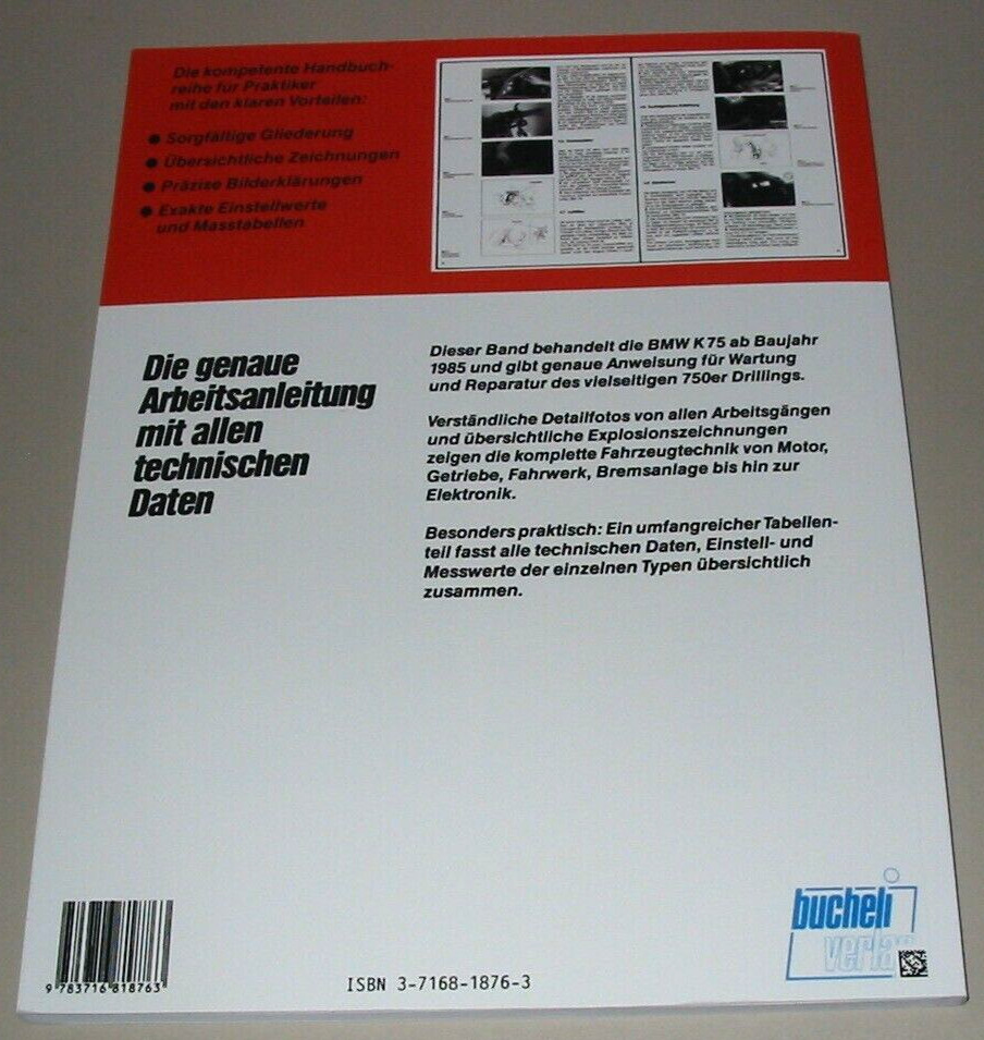 Thumbnail - Reparaturanleitung Bmw K75 / K 75 Ab Baujahr 1985 Motorrad Buch