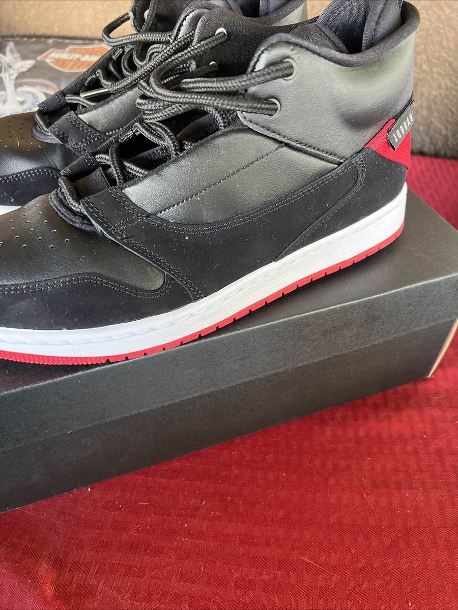 Nike Air Jordan Fadeaway Bred Black Gym Red White AO1329-023 sz