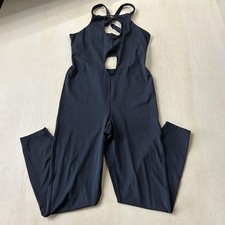 Savage X Fenty Bodysuit Womens 1X Black Strappy Shapewear One Piece Jumpsuit