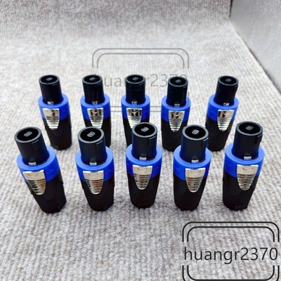 10 pcs NL4FX 4 pole Locking SpeakON Cable Connector Replacement for Neutrik