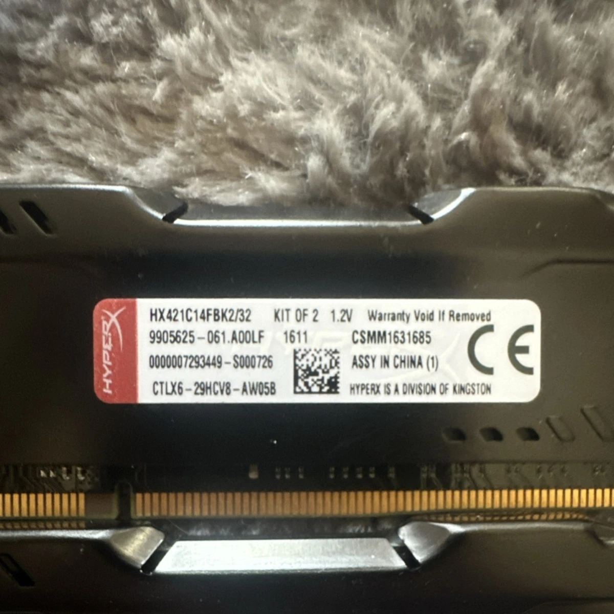 DDR4 SDRAM HyperX 16 GB Capacity per Module Memory (RAM) for sale